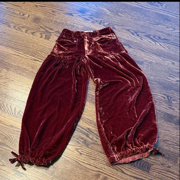 Free People Lotus Velvet Pants Size 27 - Picture 4 of 6